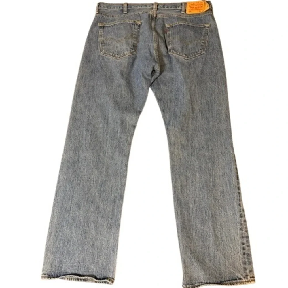 Levi's 501 Original Fit Jeans Mens 38x32 Blue Straight Leg Button Fly Denim VTG